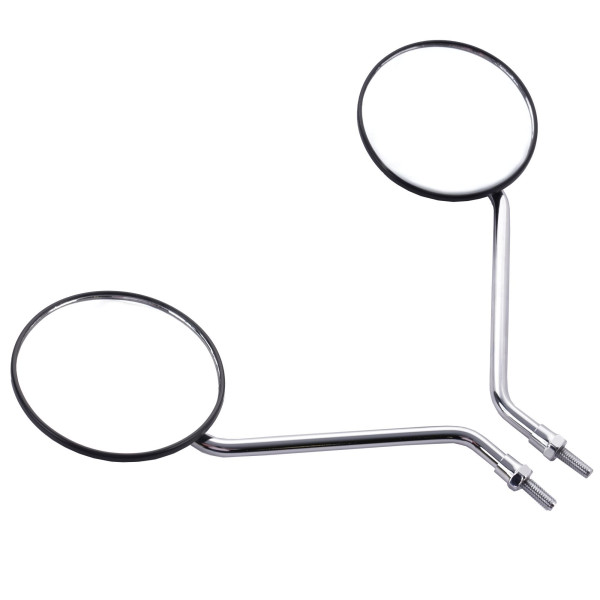 MTX Universal mirror set black round 8mm (standard thread) pair (mru042)